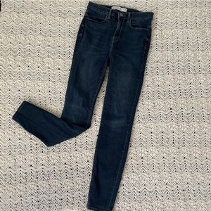 AYR High Waisted Stretchy Skinny Jeans Dark Wash (28x28)